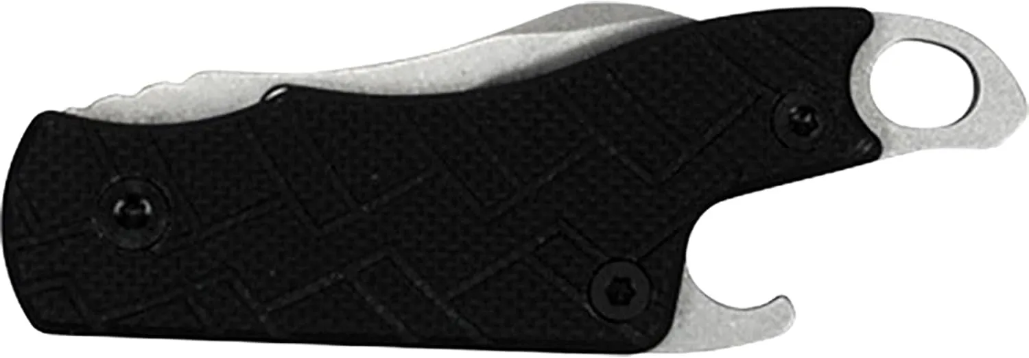 Kershaw Cinder Pocket Knife, Small Lightweight Keychain Knife Black