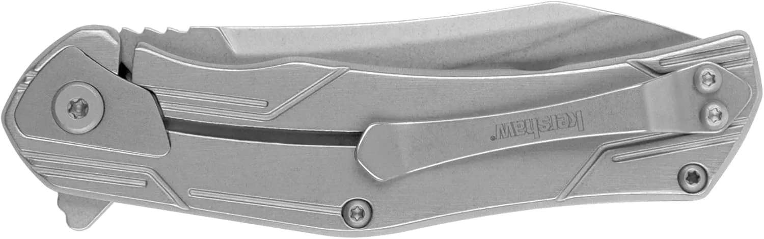 Kershaw Husker Folding Pocket Knife, 3-Inch Blade with SpeedSafe Assisted Opening, Frame Lock (1380)