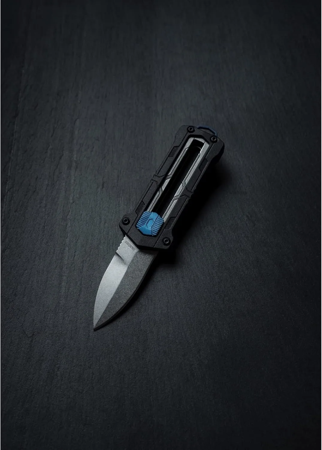 Kershaw Kapsule EDC Pocket Knife, 1.9" Spear Point Blade, Manual Opening, Sliding Button Lock,Black