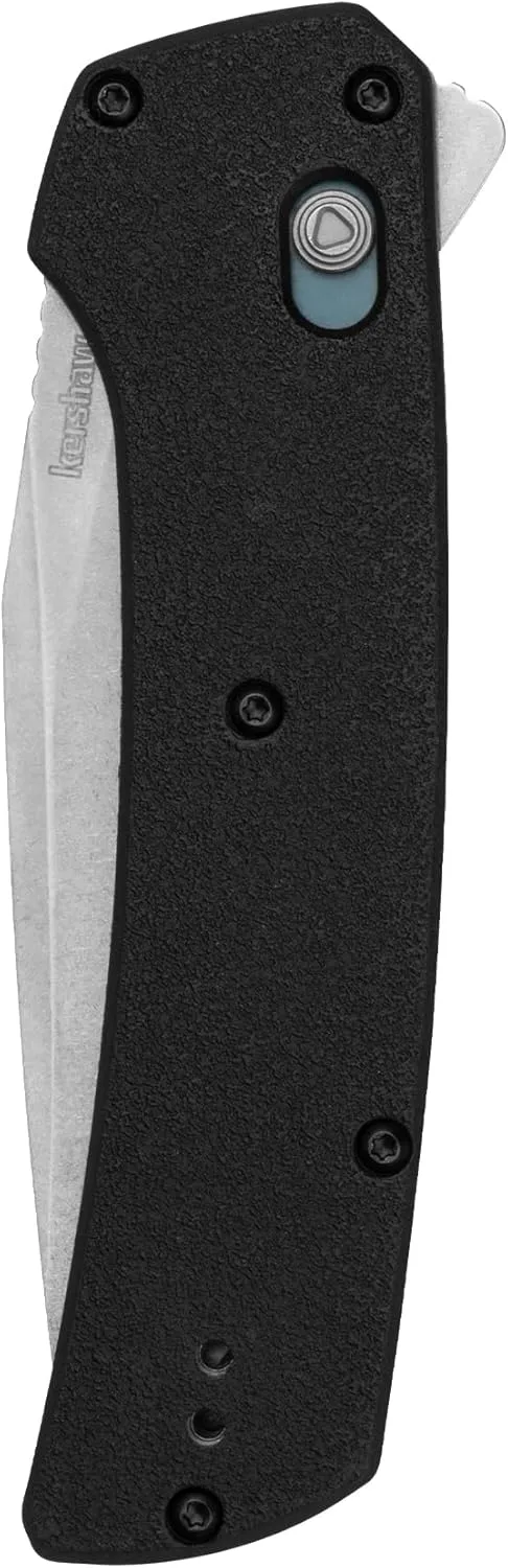 Kershaw Layup Folding Pocket Knife, 3.4 inch D2 Steel Blade, Duralock Locking Mechanism, Pocketclip