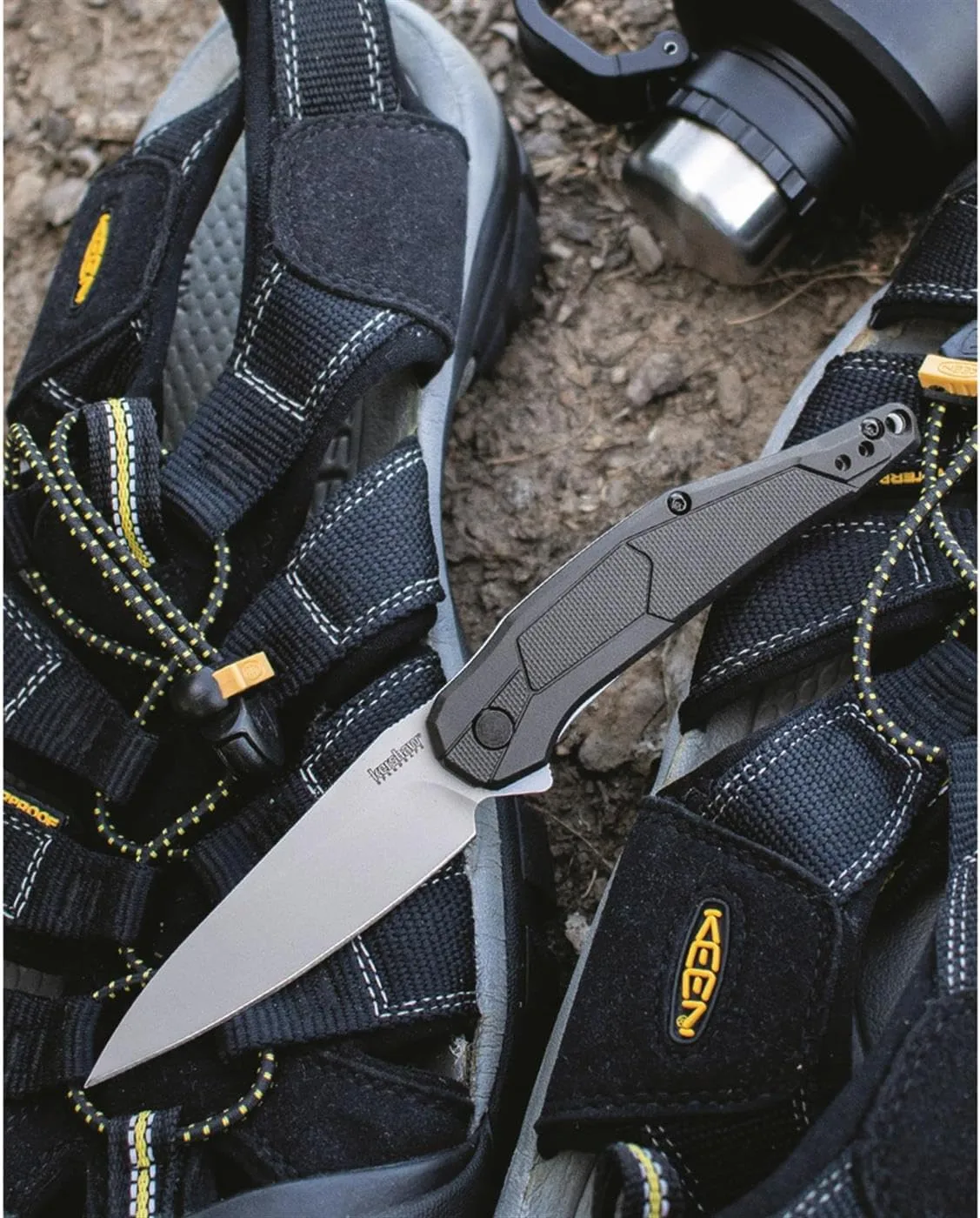 Kershaw Lightyear Assisted Opening Knife Black GFN (3.1" Bead Blast) 1395