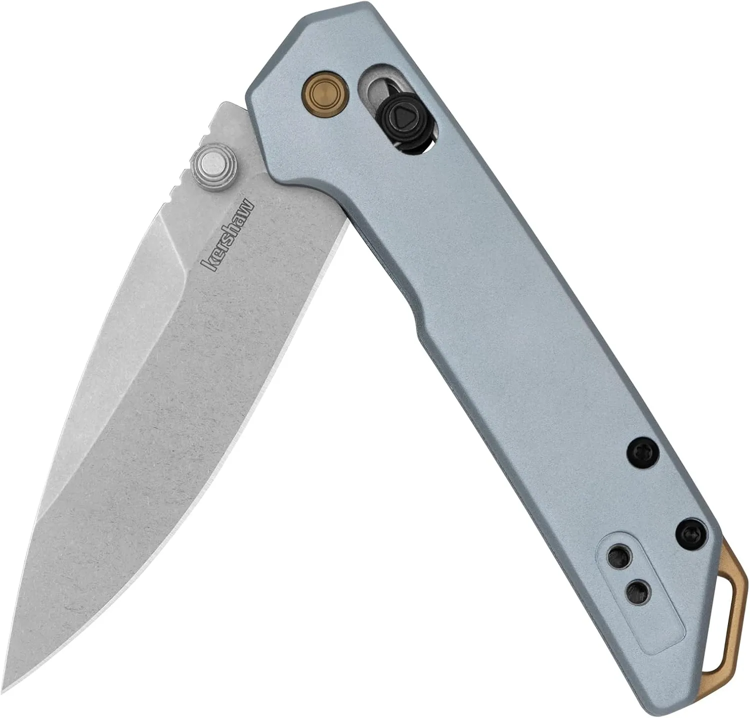 Kershaw Mini Iridium Folding Pocket Knife, 3-inch D2 Steel, DuraLock, Aluminum Handle