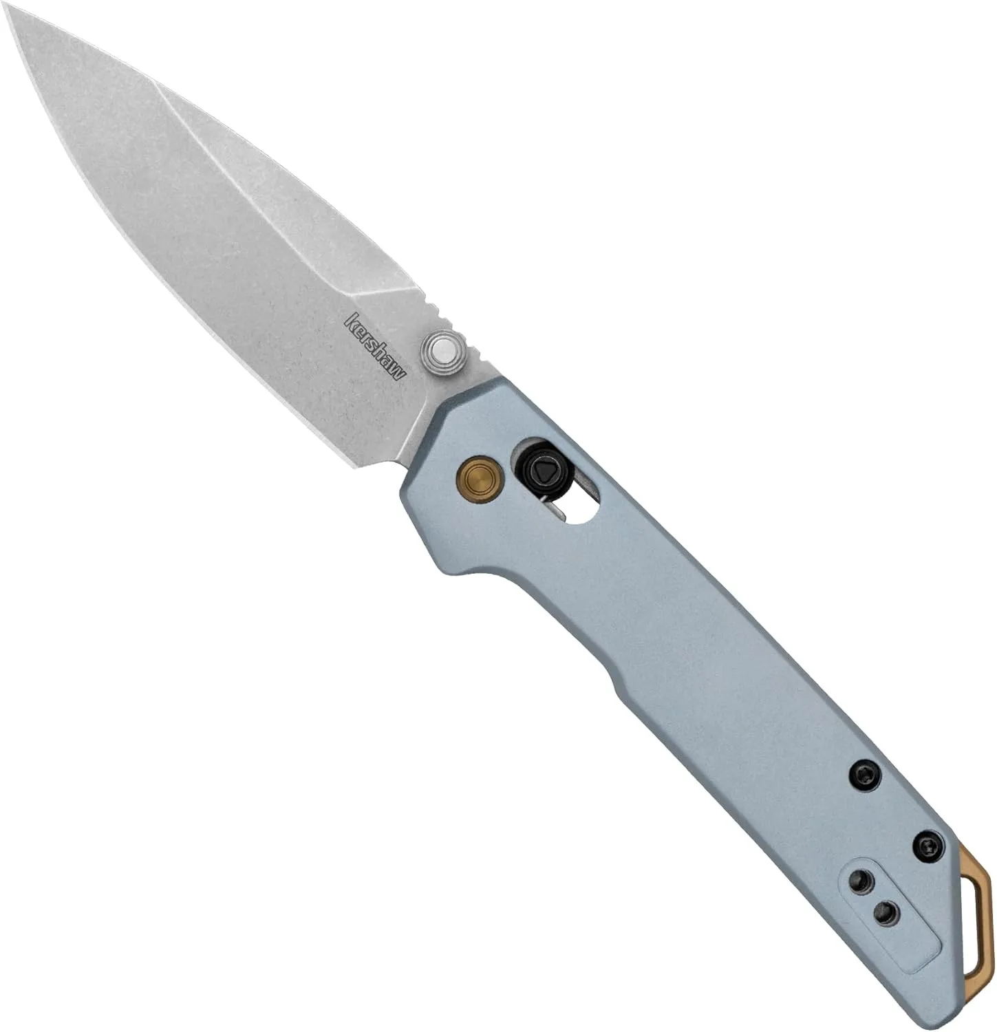 Kershaw Mini Iridium Folding Pocket Knife, 3-inch D2 Steel, DuraLock, Aluminum Handle
