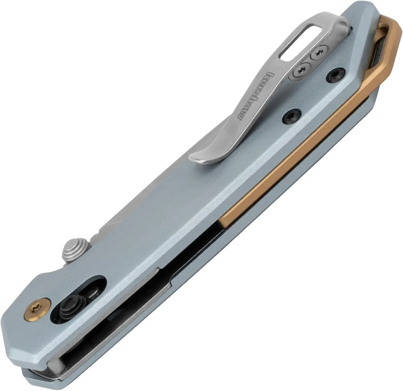 Kershaw Mini Iridium Folding Pocket Knife, 3-inch D2 Steel, DuraLock, Aluminum Handle