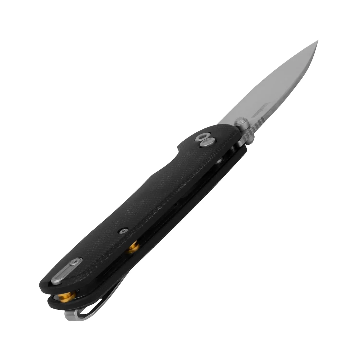 Kershaw Remnant Folding Pocket Knife, 3.25 inch D2 Stonewashed Steel Blade, Black Micarta Handle, Spear Point Shape