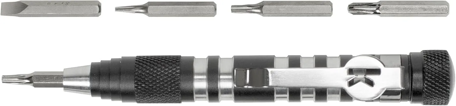 Kershaw TX-Tool (TXTOOL); 4.8 In. Single-Position Multifunction Magnetic Bit Driver; Includes T-6, T-8, T-10