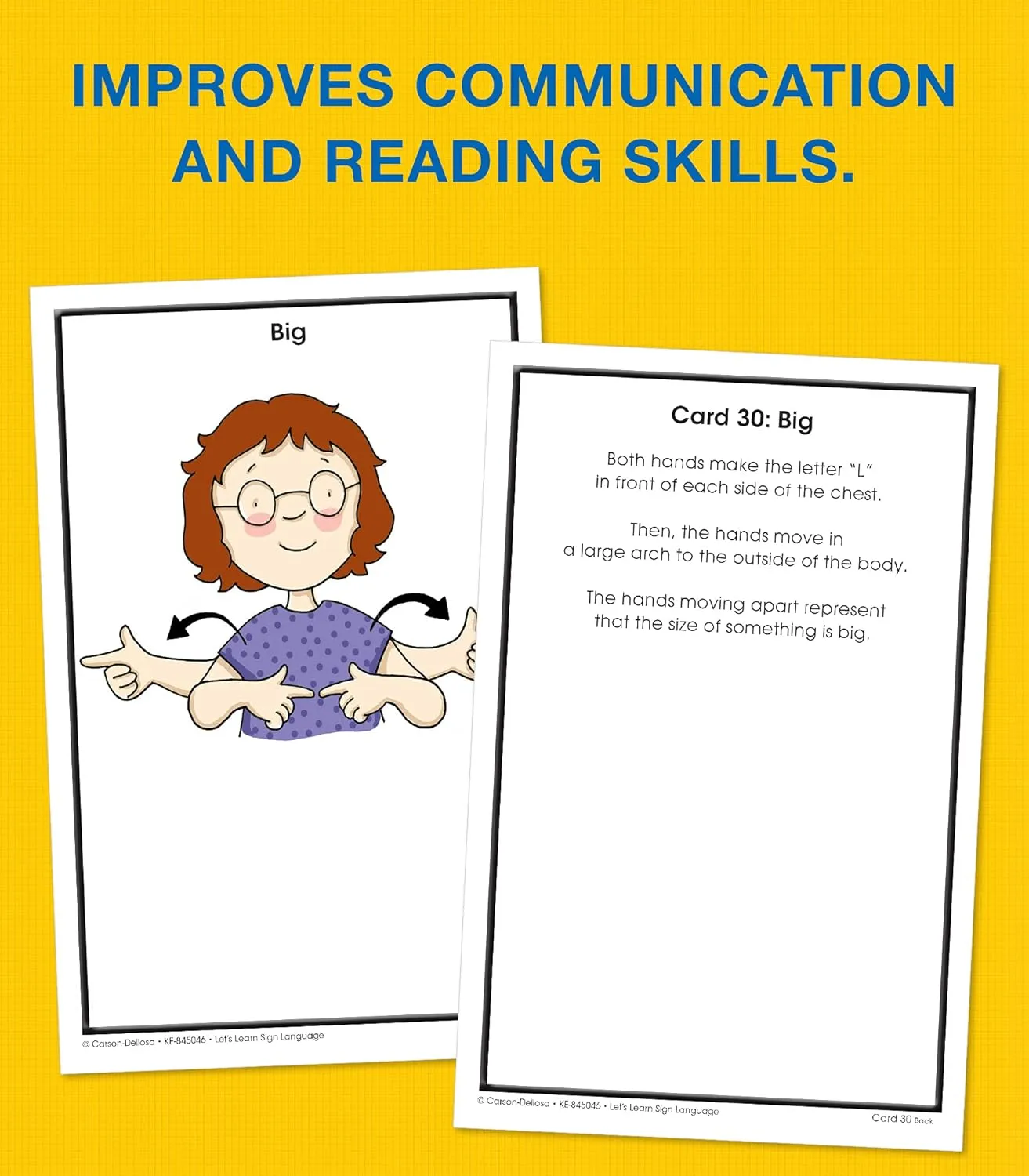 Key Education 160 American Sign Language Flash Cards for Kids, ASL Flashcards for Preschool, Kindergarten
