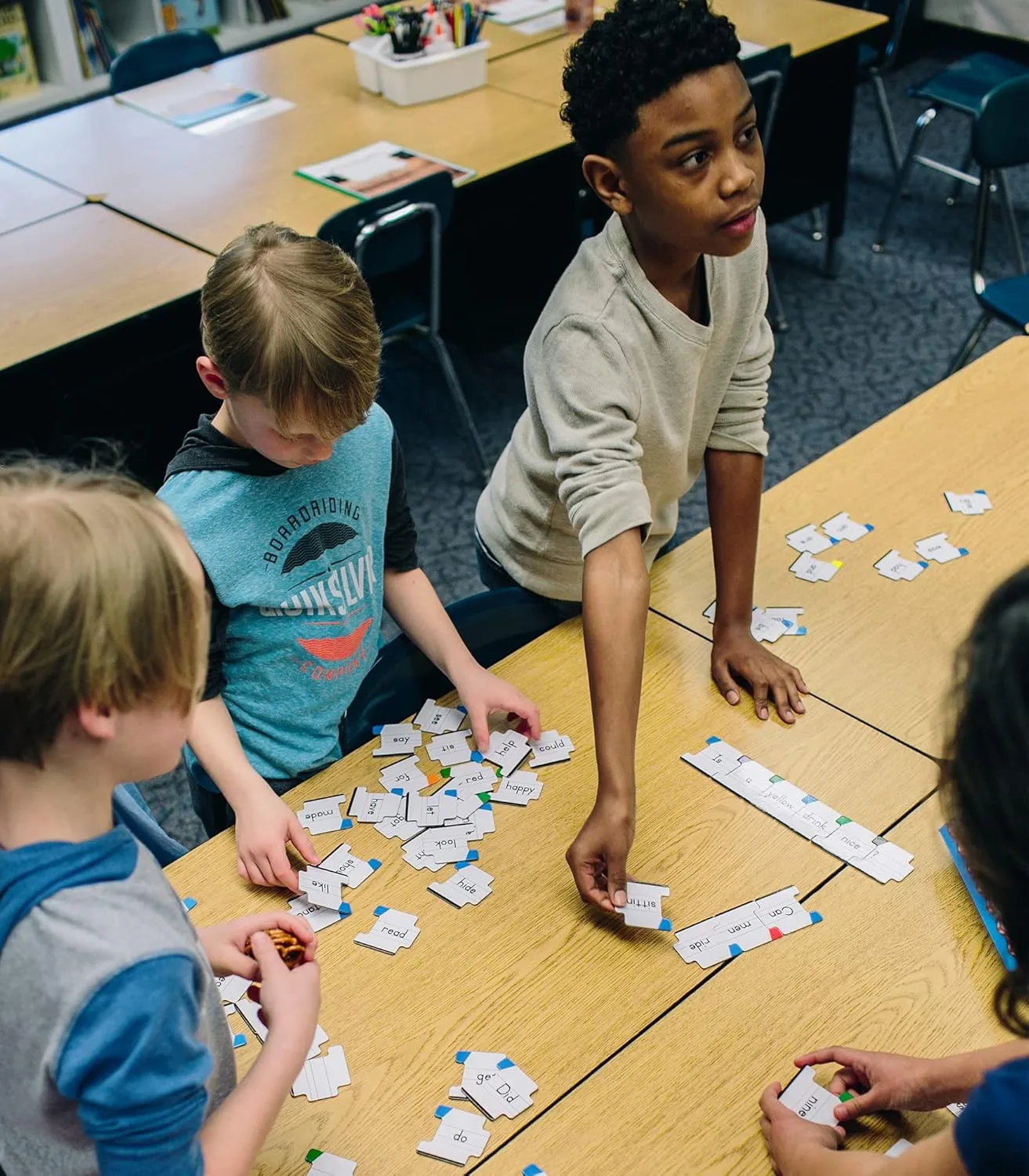 Key Education Sentence Building Game, Phonics Puzzles for Kids Ages 6-8, Learn to Read Parts of Speech, Sight Words