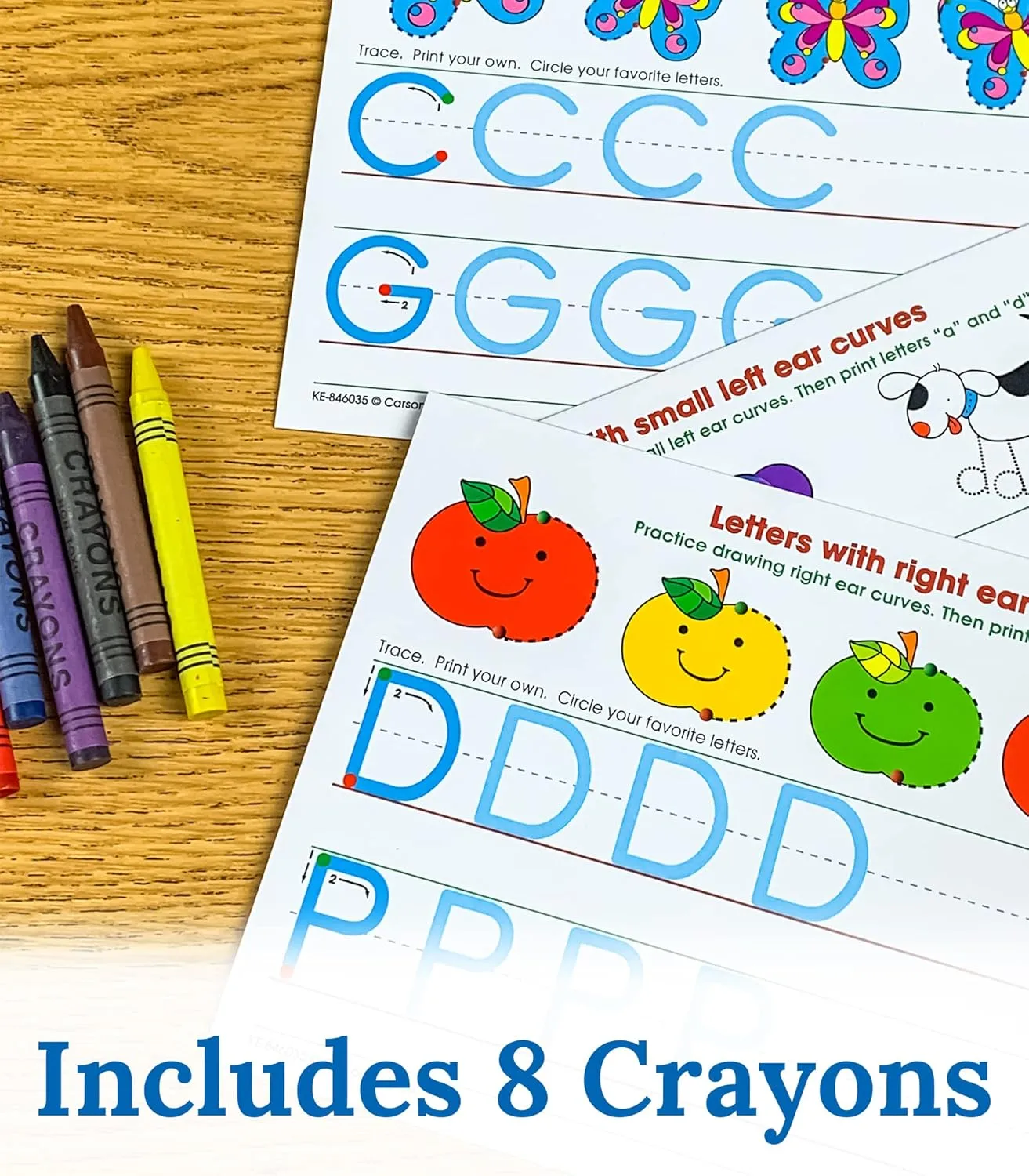 Key Education Publishing Write-On/Wipe-Off Print Alphabet Letters, Literacy Activities