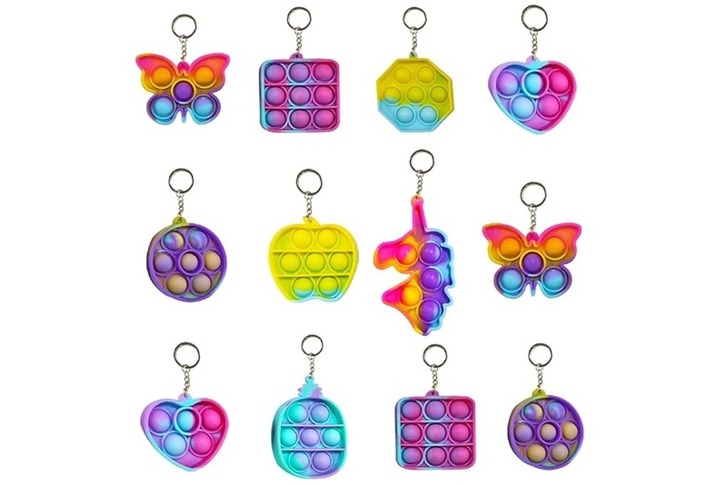 POP IT Keychain Combo Pack of 12