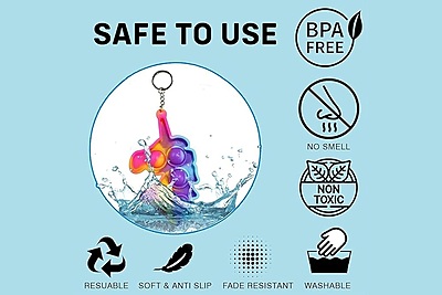 POP IT Keychain Combo Pack of 12