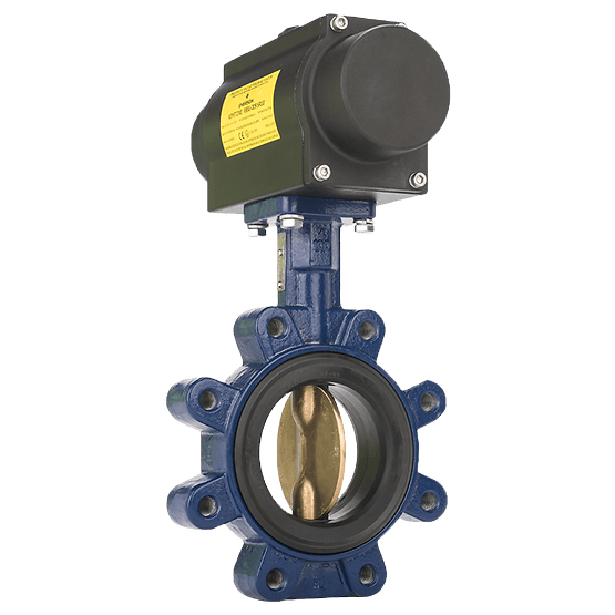 Keystone Series GR Butterfly Valve with Powered Actuator