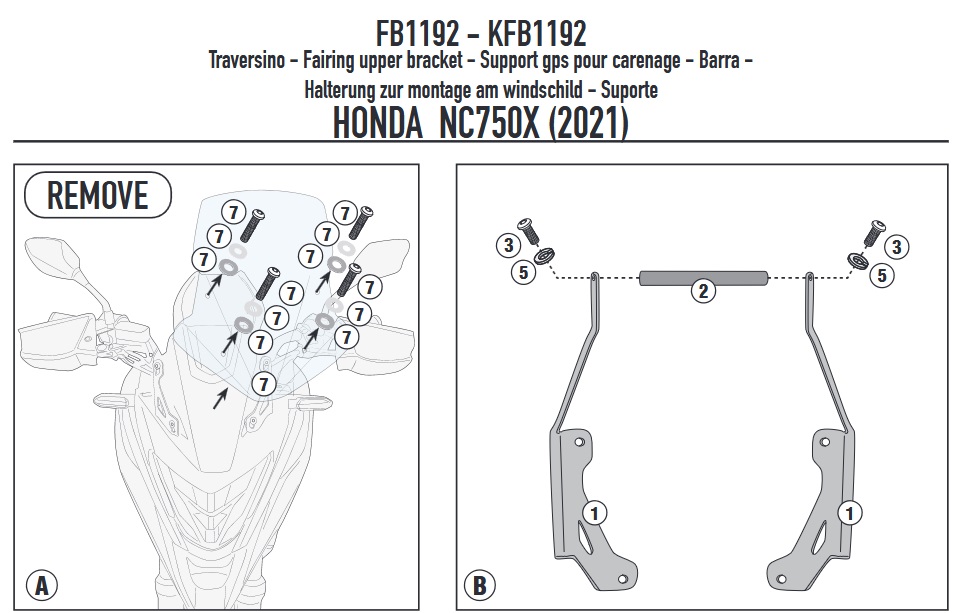 KAPPA HONDA GPS MOUNT - KFB1192 NC750 X (21)