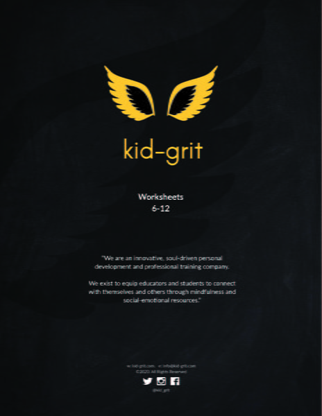 kid-grit Worksheet Packet: 6-12 kid-grit Worksheet Packet: 6-12