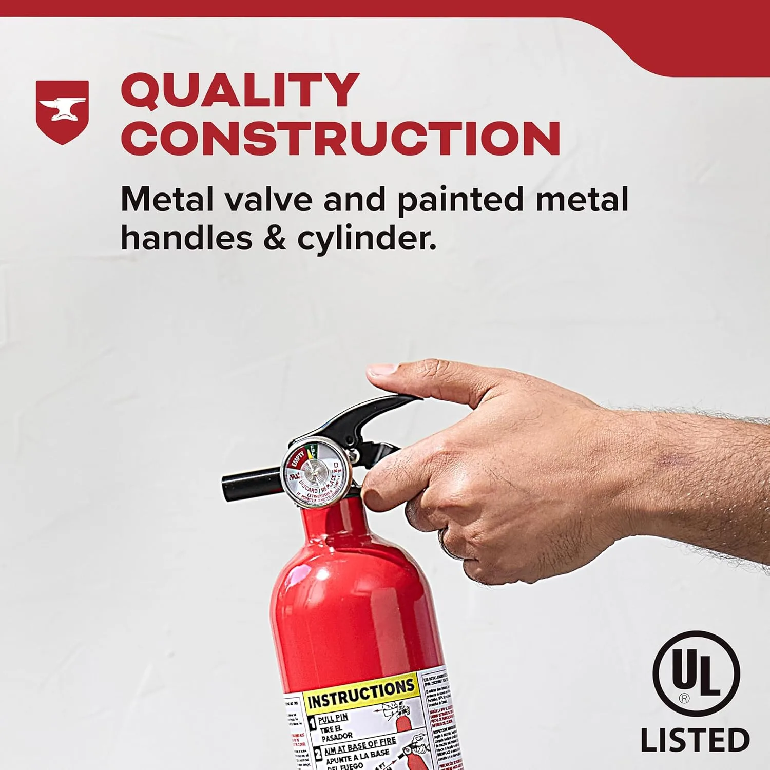 Kidde, FA110G, Multi Purpose Fire Extinguisher for Home, Office, Dorm, Residential, 1A10BC 1 Pack