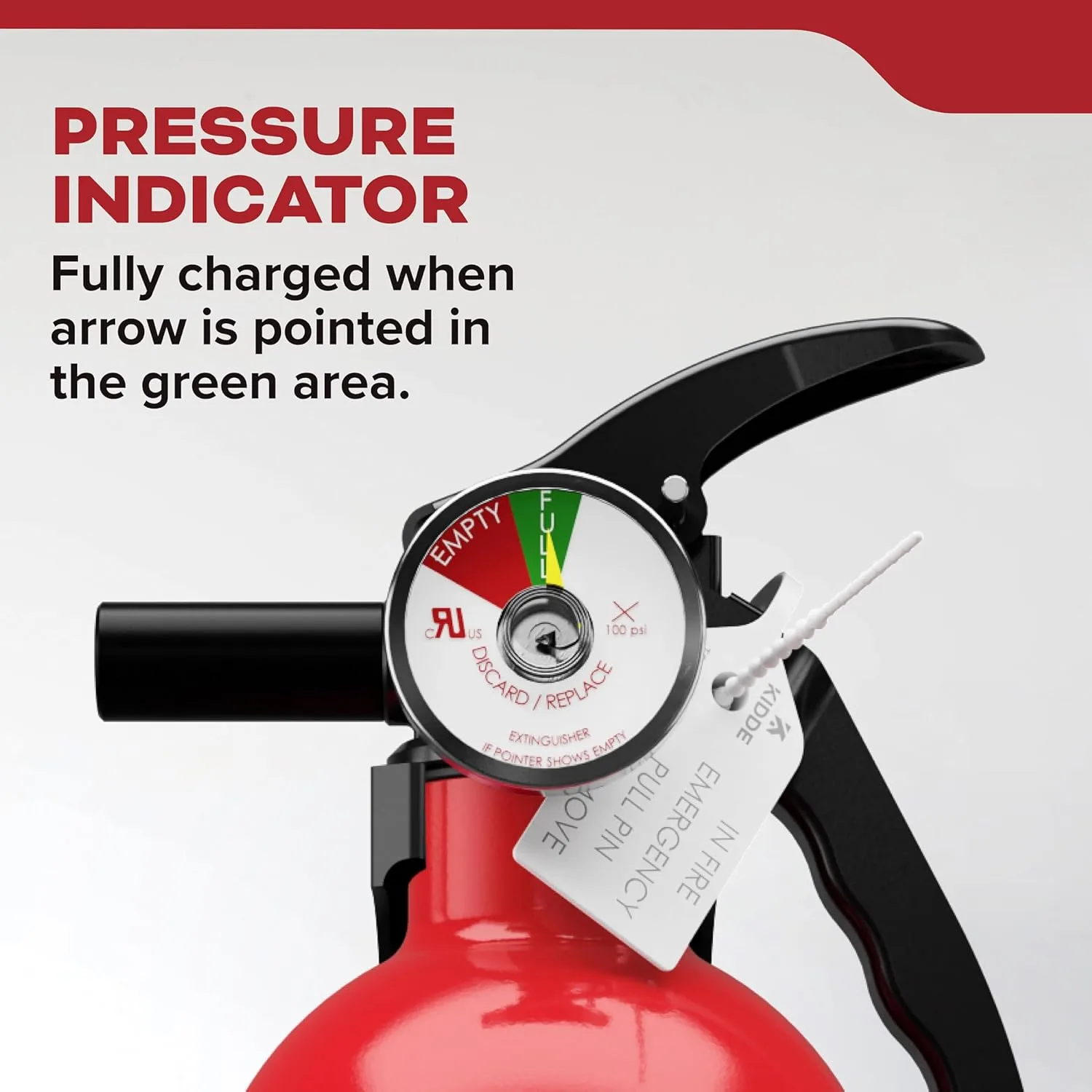 Kidde, FA110G, Multi Purpose Fire Extinguisher for Home, Office, Dorm, Residential, 1A10BC 1 Pack