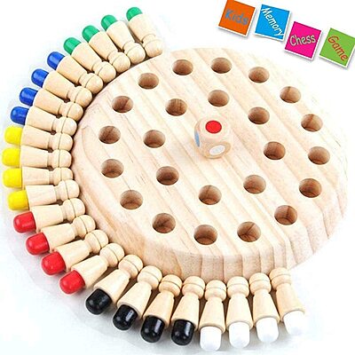 Wooden Memory Match Stick Chess Game
