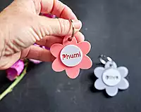 Acrylic Flower Keyring for Kids