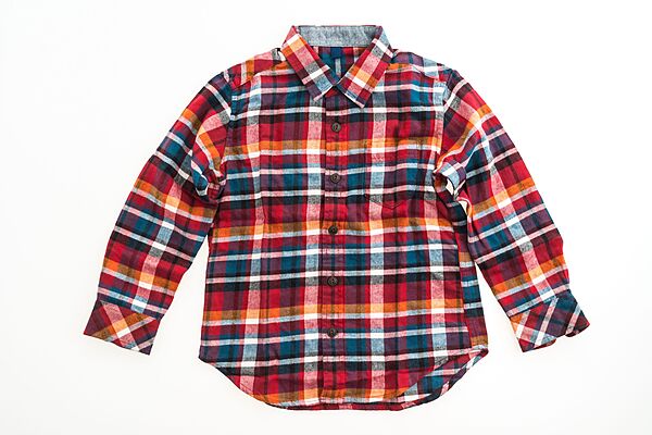 Kids Cotton Shirt (Red-line)