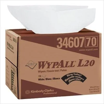 Kimberly-Clark KCC47022 L20 Towels, 1/4 Fold, 4-ply, 12 1/5 X 13, White, 68/pack, 12/carton