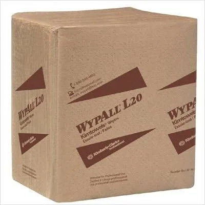 Kimberly-Clark KCC47022 L20 Towels, 1/4 Fold, 4-ply, 12 1/5 X 13, White, 68/pack, 12/carton