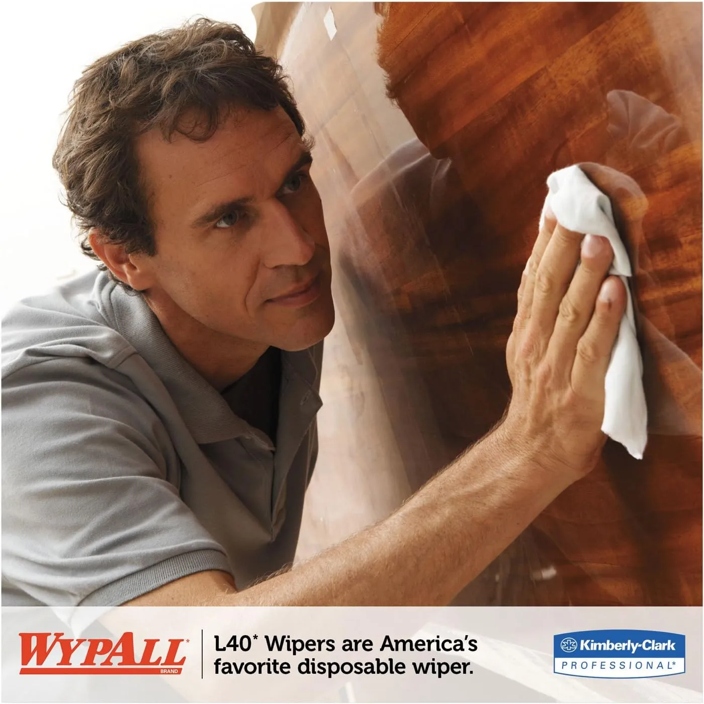KIMBERLY-CLARK PROFESSIONAL* WYPALL L40 Wipers, Jumbo Roll, Perforated, 12 1/2 x 13 2/5, White, 750/Roll