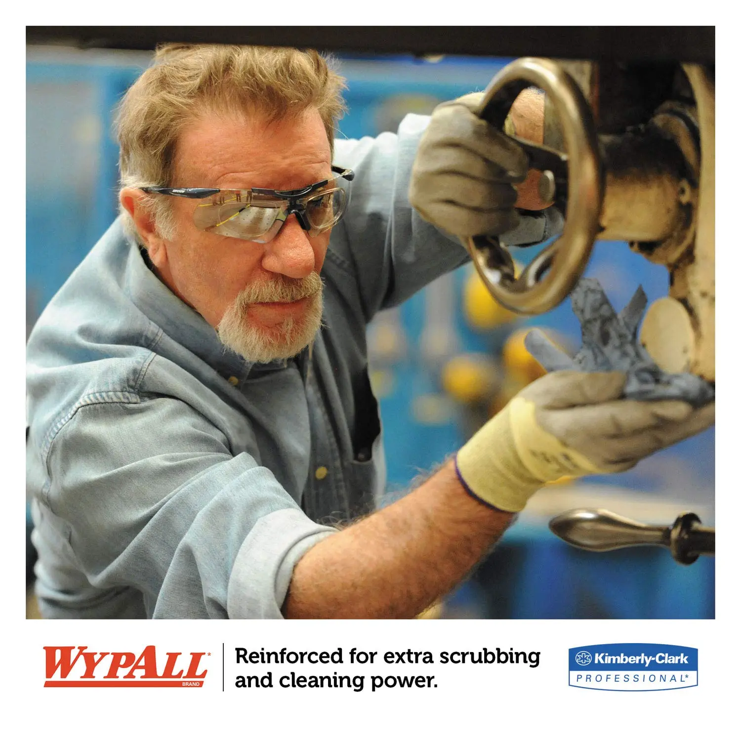 Kimberly-Clark 35411 Blue Hydroknit WYPALL X60 Wipers, 9.8" x 13.4" Roll, 130 Sheets (Pack of 12)