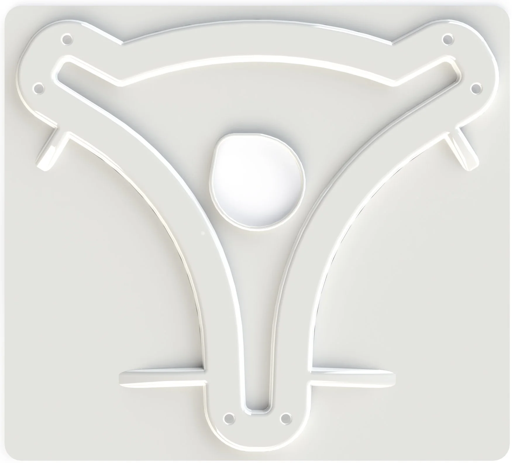KING MB8200 Antenna Mounting Plate for KING Jack and OmniPro OTA Antennas , White