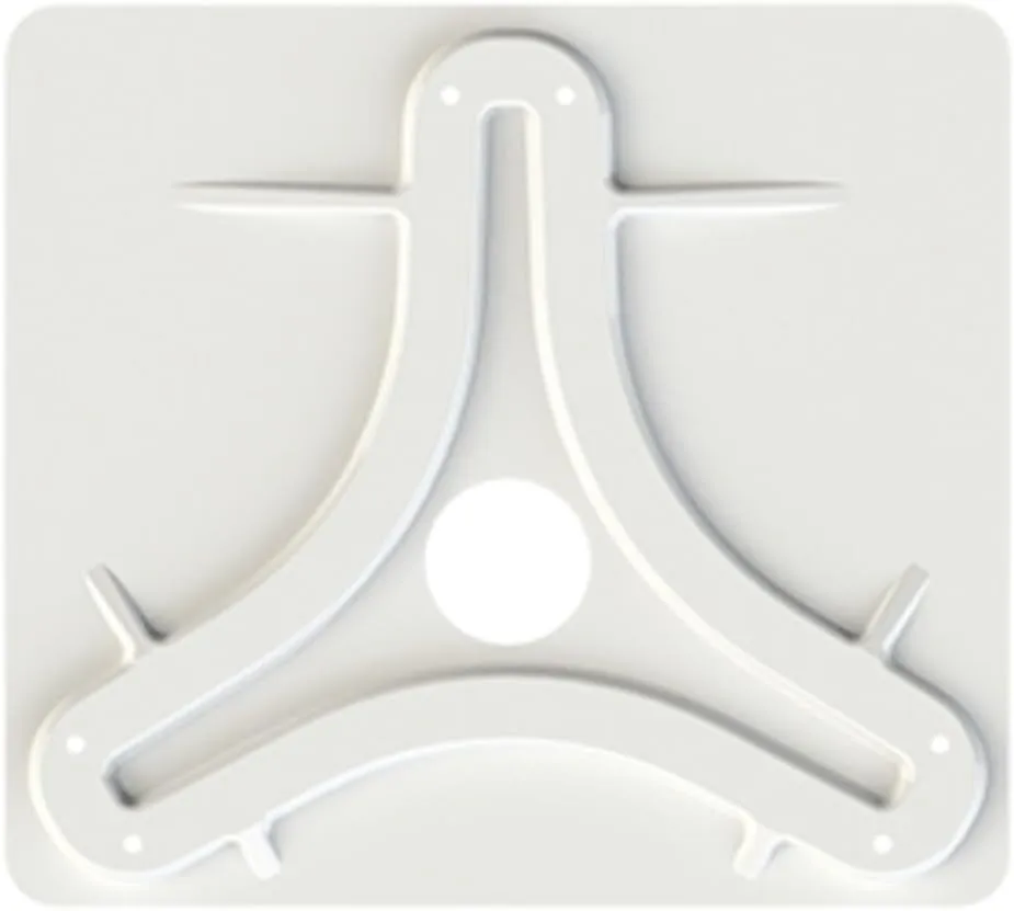 KING MB8200 Antenna Mounting Plate for KING Jack and OmniPro OTA Antennas , White