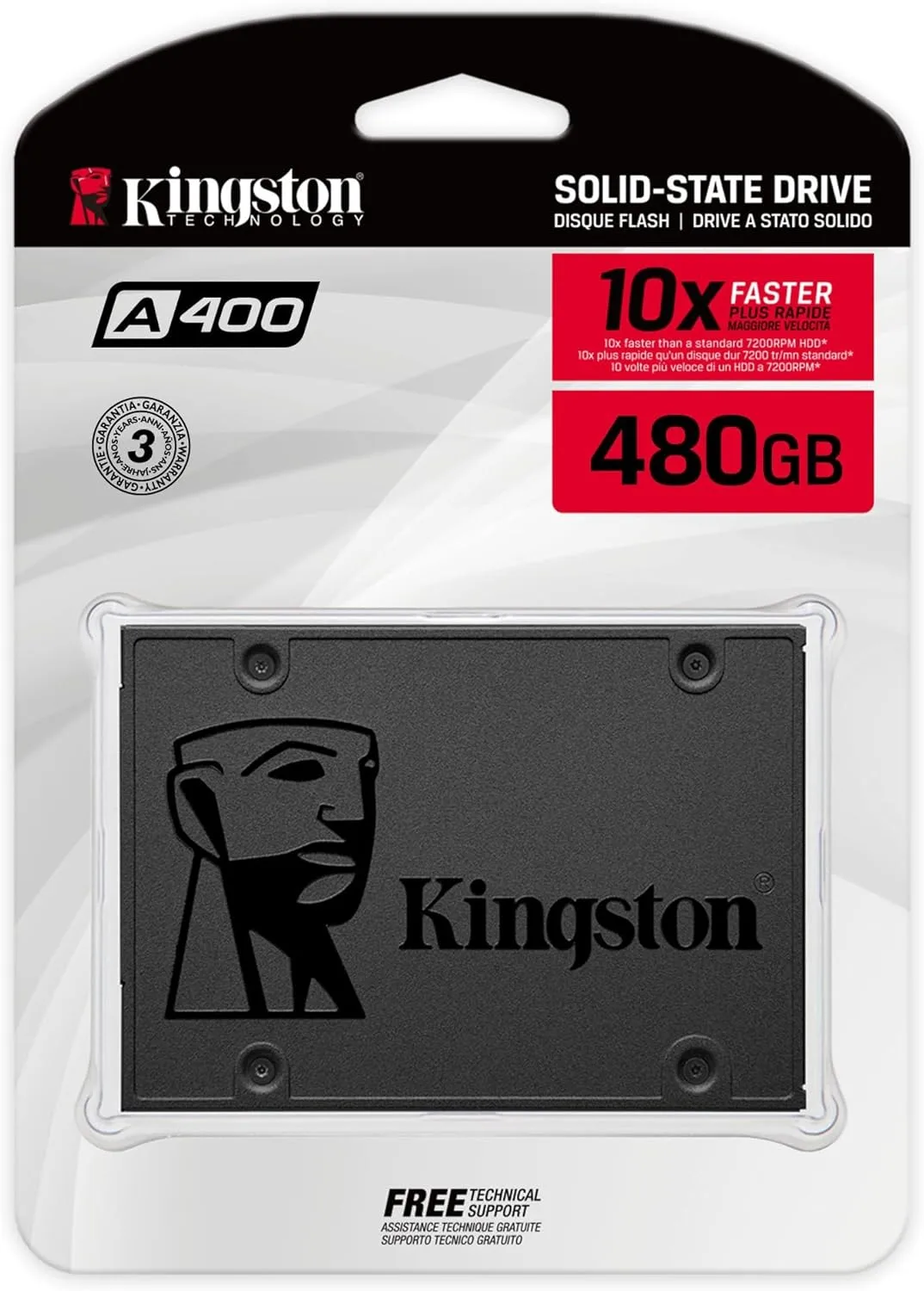 Kingston A400 SATA 3 2.5-inch Internal SSD - HDD Replacement