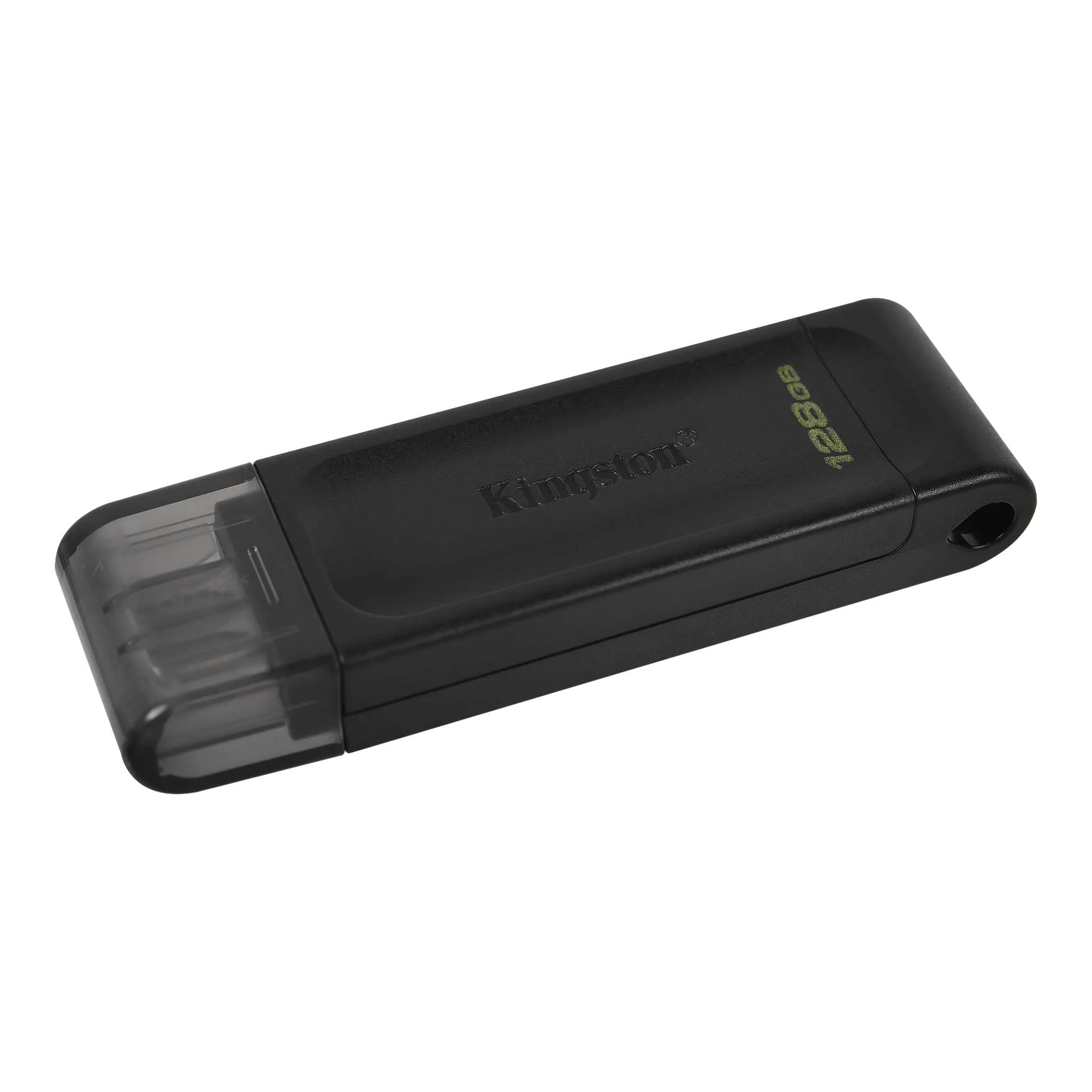 Kingston DataTraveler 70 128GB Portable and Lightweight USB-C flashdrive with USB 3.2 Gen 1 speeds DT70/128GB, Black