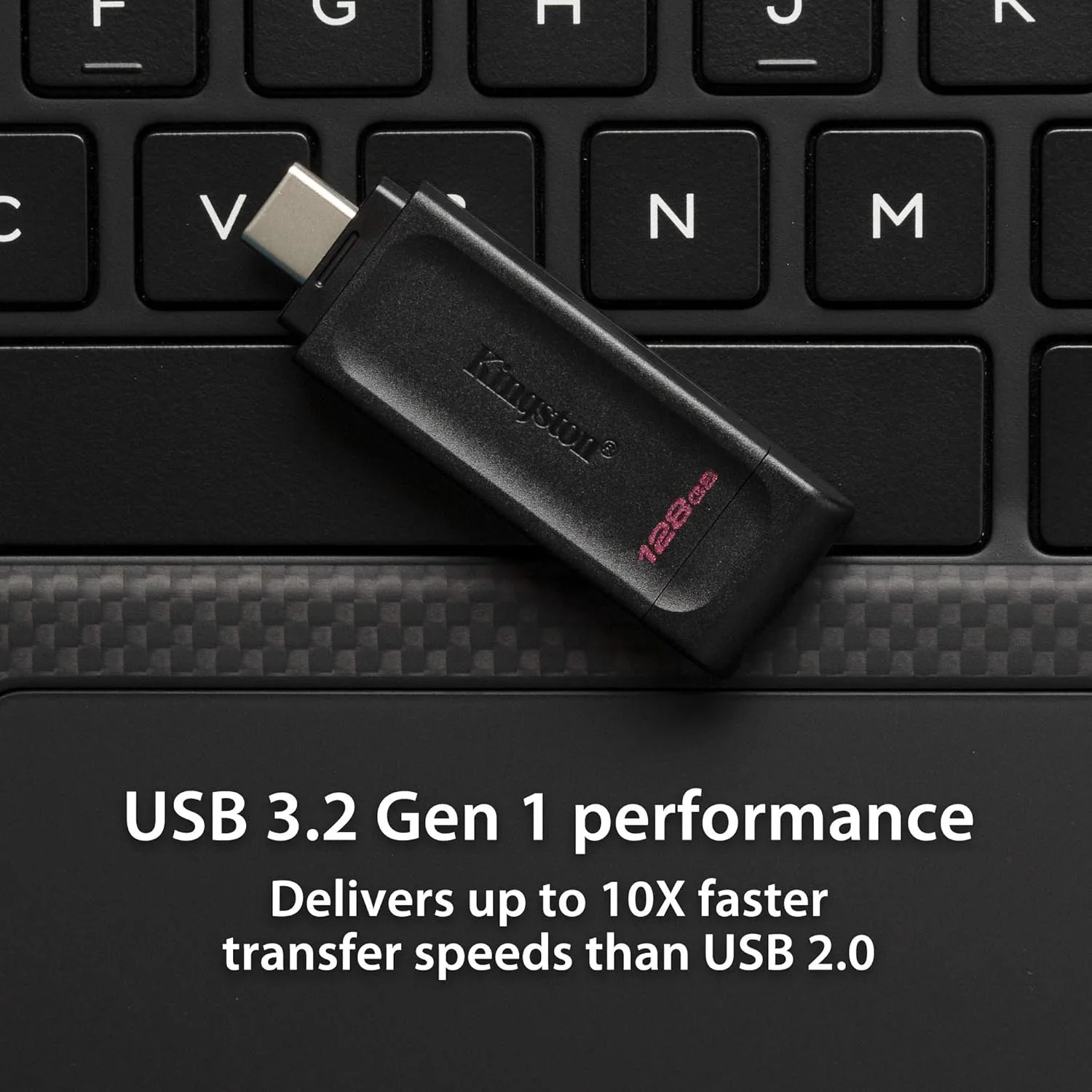 Kingston DataTraveler 70 64GB Portable and Lightweight USB-C flashdrive with USB 3.2 Gen 1 speeds DT70/64GB