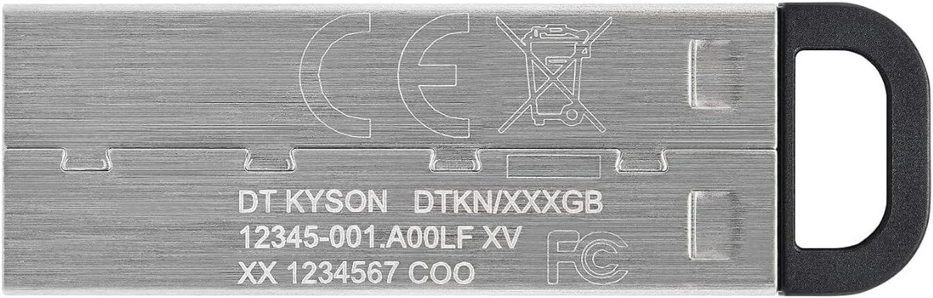Kingston DataTraveler Kyson 128GB High Performance USB 3.2 Metal Flash Drive | Speeds up to 200MB/s | DTKN/128GB