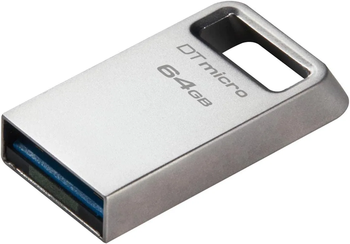 KINGSTON DataTraveler Micro USB Flash Drive | Ultra-Small Premium Metal | USB 3.2 Gen 1