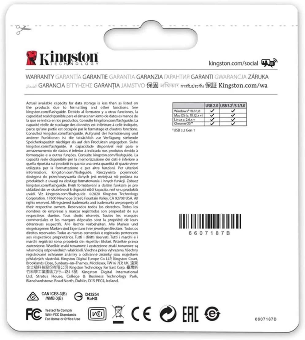 KINGSTON DataTraveler Micro USB Flash Drive | Ultra-Small Premium Metal | USB 3.2 Gen 1