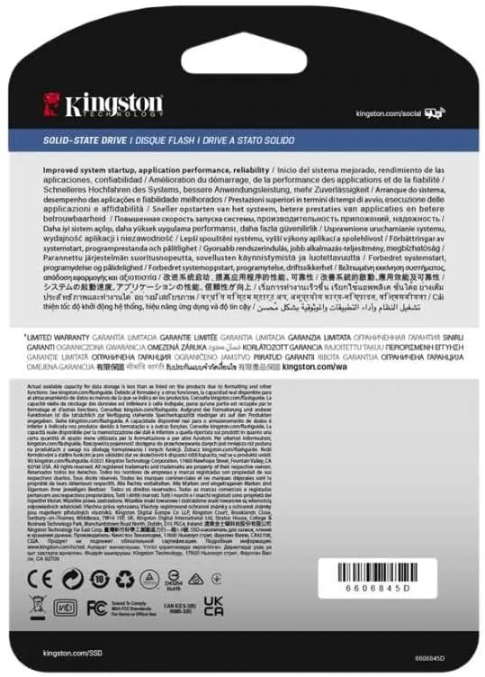Kingston DC600M 7.68TB 2.5in SATA III Enterprise SSD