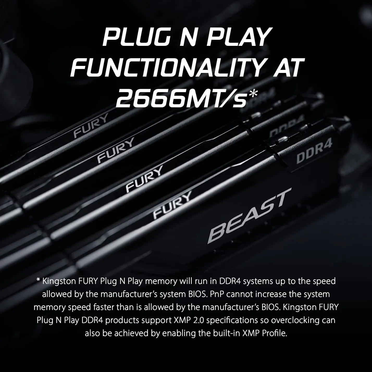 KINGSTON FURY Beast 32GB DDR4 Desktop Memory