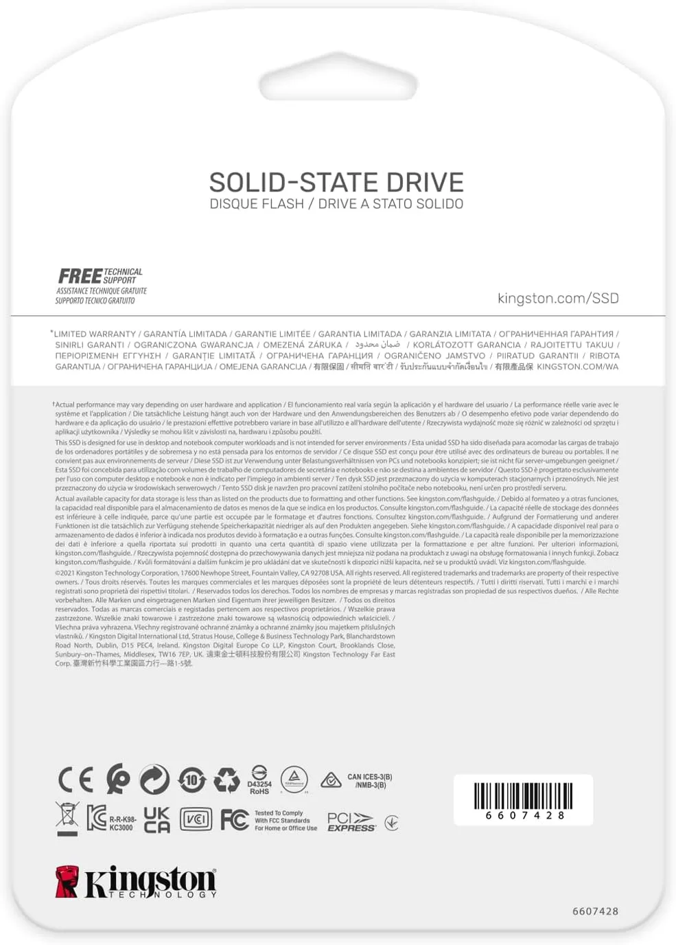Kingston KC3000 PCIe 4.0 NVMe M.2 SSD