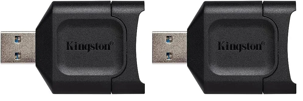 Kingston MobileLite Plus USB 3.2 SDHC/SDXC UHS-II Card Reader (MLP) (Pack of 2)
