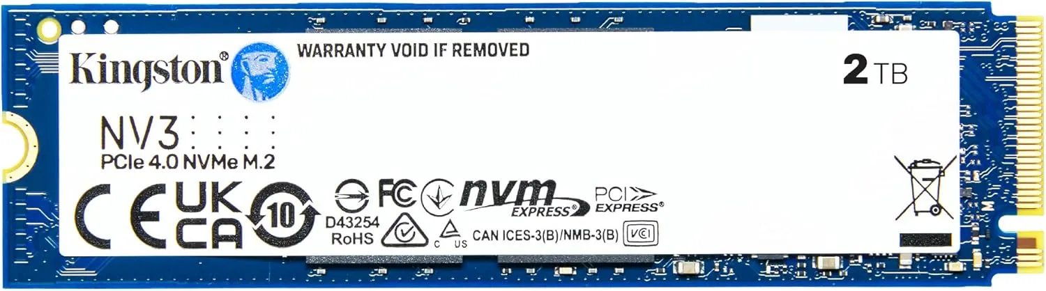 Kingston NV3 M.2 2280 NVMe SSD PCIe 4.0 Gen4x4