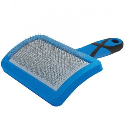 GROOM PROFESSIONAL CURVED SOFT SLICKER BRUSH-MEDIUM :850290 GROOM PROFESSIONAL CURVED SOFT SLICKER BRUSH-MEDIUM :850290