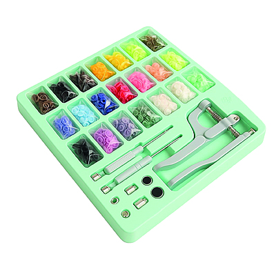 Kit Broches Presion Con Aplicador Azul Kit Broches Presion Con Aplicador Azul