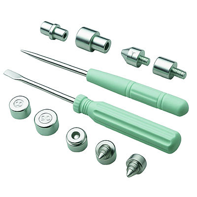 Kit Broches Presion Con Aplicador Azul Kit Broches Presion Con Aplicador Azul