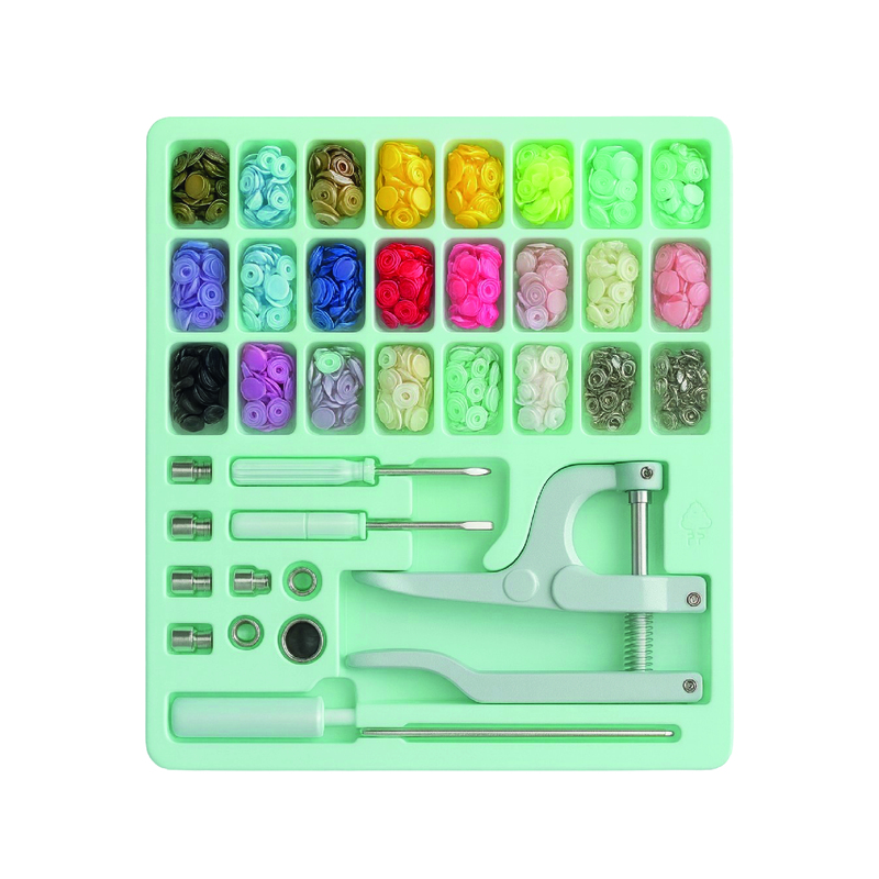 Kit Broches Presion Con Aplicador Azul Kit Broches Presion Con Aplicador Azul