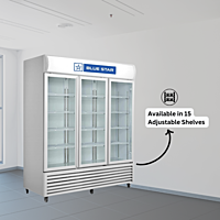 Blue Star Visi Cooler-VC1200CD with 15 adjustable shelves Blue Star Visi Cooler-VC1200CD with 15 adjustable shelves