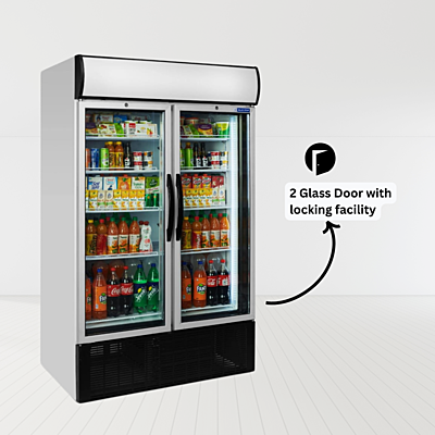 Blue Star Visi Cooler VC1250E-945 litres in 2 self closing glass doorglass Blue Star Visi Cooler VC1250E-945 litres in 2 self closing glass doorglass