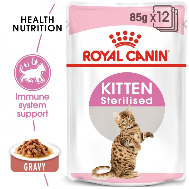 Royal Canin Wet Food Kitten Sterilised(pouches) 12x85G Royal Canin Wet Food Kitten Sterilised(pouches) 12x85G