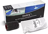 KiwiGrip KG-1GP-R Non-skid Coating, 1 Liter Pouch with 4" Roller - Grey