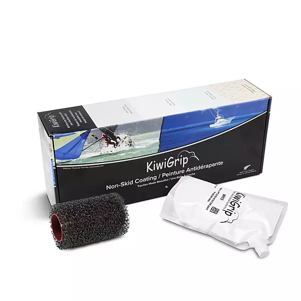 KiwiGrip 1 Liter Pouch - White w/4" Roller