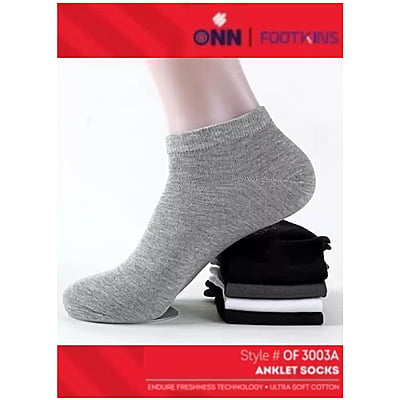 ONN Solid Ankle Length Sock for Men
